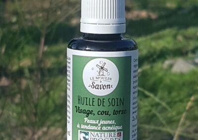 NOUVEAU ! Huile de soin visage, cou et torse peaux à tendance acnéique